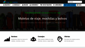 What Viajeconmaletas.com website looked like in 2020 (3 years ago)