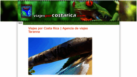 What Viajesporcostarica.com website looked like in 2020 (3 years ago)