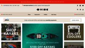 What Vibekayaks.com website looked like in 2020 (3 years ago)