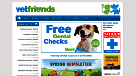 What Vetfriends.com.au website looked like in 2020 (3 years ago)