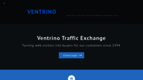 What Ventrino.com website looked like in 2020 (3 years ago)