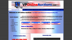 What Vponlineauctions.com website looked like in 2020 (3 years ago)