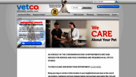 What Vetcoclinics.com website looked like in 2020 (3 years ago)