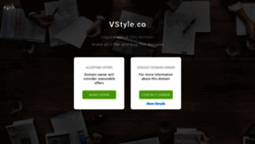 What Vstyle.co website looked like in 2020 (3 years ago)