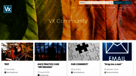 What Vxcommunity.com website looked like in 2020 (3 years ago)