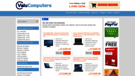 What Val-u-computers.co.uk website looked like in 2020 (3 years ago)