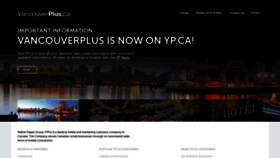 What Vancouverplus.ca website looked like in 2020 (3 years ago)