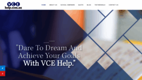What Vcehelp.com.au website looked like in 2020 (3 years ago)