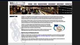 What Velotech.com website looked like in 2020 (3 years ago)