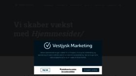 What Vestjyskmarketing.dk website looked like in 2020 (3 years ago)