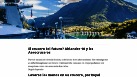 What Viajarencruceros.com website looked like in 2020 (3 years ago)