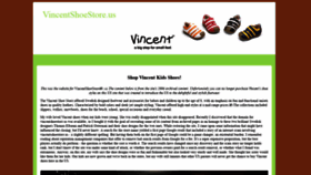 What Vincentshoestore.us website looked like in 2020 (3 years ago)