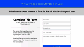What Virtualvillage.com website looked like in 2020 (3 years ago)