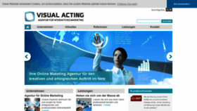 What Visualacting.de website looked like in 2020 (3 years ago)