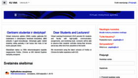 What Vma.ku.lt website looked like in 2020 (3 years ago)