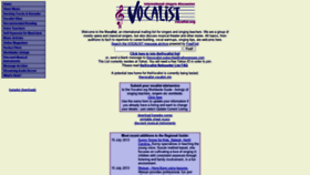 What Vocalist.org website looked like in 2020 (3 years ago)