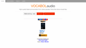 What Vocabolaudio.com website looked like in 2020 (3 years ago)