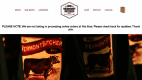 What Vermontbutchershop.com website looked like in 2020 (3 years ago)