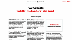 What Volnamista.cz website looked like in 2020 (3 years ago)
