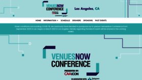 What Venuesnowconference.com website looked like in 2020 (3 years ago)