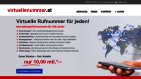 What Virtuellenummer.at website looked like in 2020 (3 years ago)