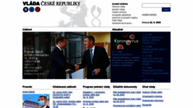 What Vlada.cz website looked like in 2020 (3 years ago)