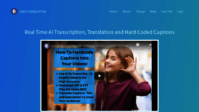 What Videotranslator.ai website looked like in 2020 (3 years ago)