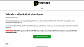 What Videoder-apk.com website looked like in 2020 (3 years ago)