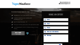 What Vapemadness.com website looked like in 2020 (3 years ago)
