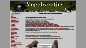 What Vogelweetjes.nl website looked like in 2020 (3 years ago)