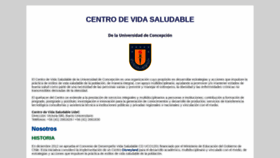 What Vidasaludableudec.cl website looked like in 2020 (3 years ago)