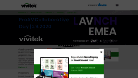 What Vivitek.eu website looked like in 2020 (3 years ago)