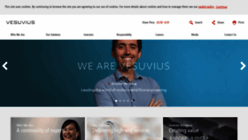 What Vesuvius.com website looked like in 2020 (3 years ago)