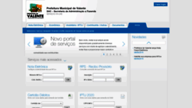 What Valente.saatri.com.br website looked like in 2020 (3 years ago)