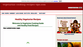What Vegetarian-cooking-recipes-tips.com website looked like in 2020 (3 years ago)