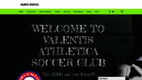 What Valentisathletica.com website looked like in 2020 (3 years ago)