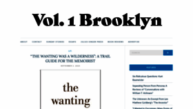 What Vol1brooklyn.com website looked like in 2020 (3 years ago)