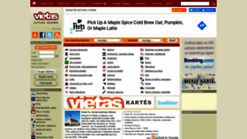 What Vietas.lv website looked like in 2020 (3 years ago)