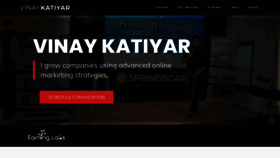 What Vinaykatiyar.com website looked like in 2020 (3 years ago)