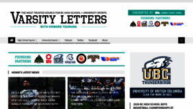 What Varsityletters.ca website looked like in 2020 (3 years ago)