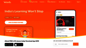 What Vedantu.com website looked like in 2020 (3 years ago)