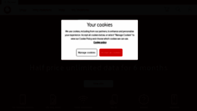 What Vodaphone.co.uk website looked like in 2020 (3 years ago)