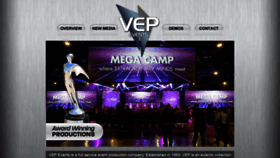 What Vepevents.com website looked like in 2020 (3 years ago)