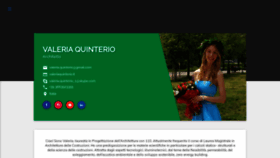 What Valeriaquinterio.it website looked like in 2020 (3 years ago)