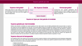 What Voyance-gratuite-par-chat.com website looked like in 2020 (3 years ago)