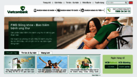 What Vietcombank.com.vn website looked like in 2020 (3 years ago)
