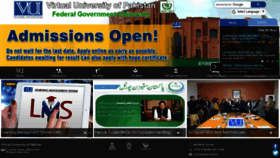What Vu.edu.pk website looked like in 2020 (3 years ago)