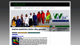 What Valvija.lt website looked like in 2020 (3 years ago)