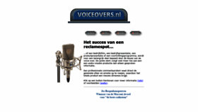 What Voiceovers.nl website looked like in 2020 (3 years ago)