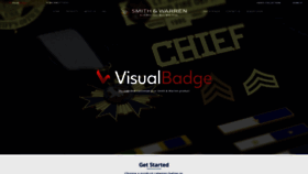 What Visualbadge.com website looked like in 2020 (3 years ago)